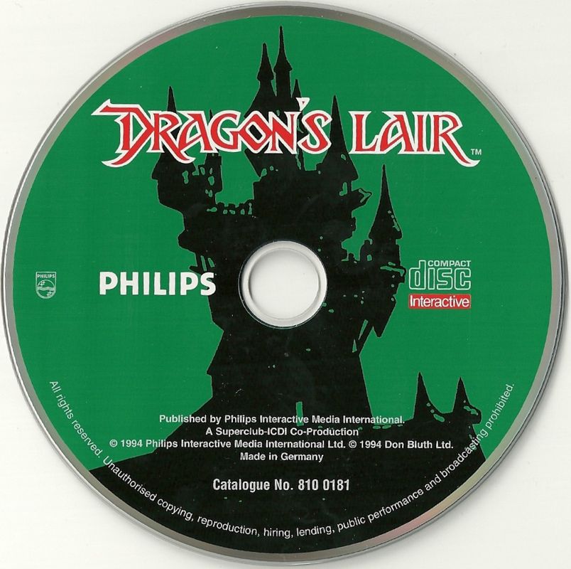 Dragon's Lair box art for CD-i